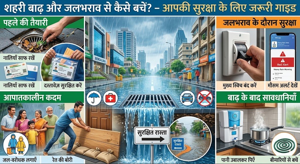 शहरी बाढ़ और जलभराव से कैसे बचें: मानसून के दौरान आपकी सुरक्षा के लिए जरूरी गाइड